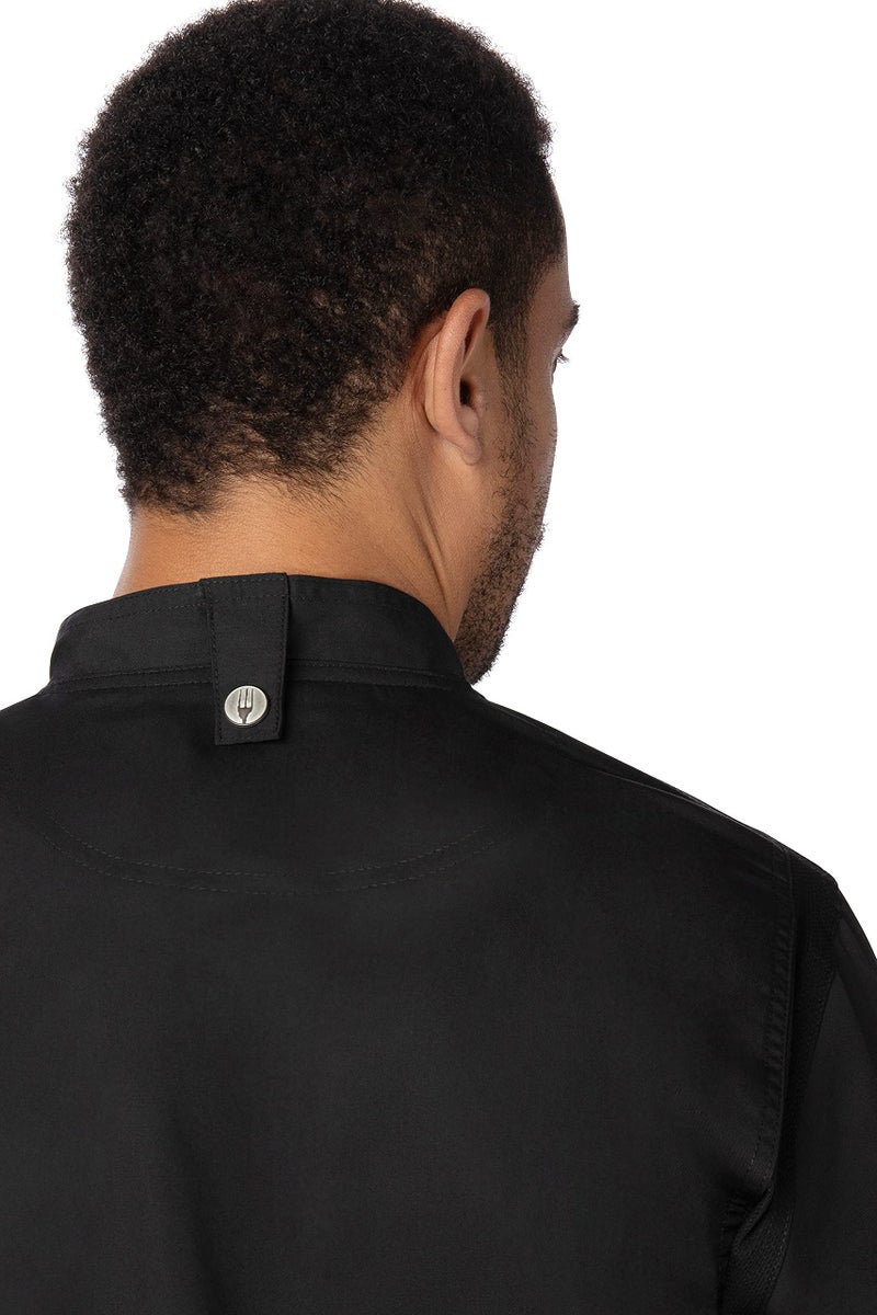 Chef Works Unisex Sustainable Hartford Chef Coat, Black, Small - Image 3